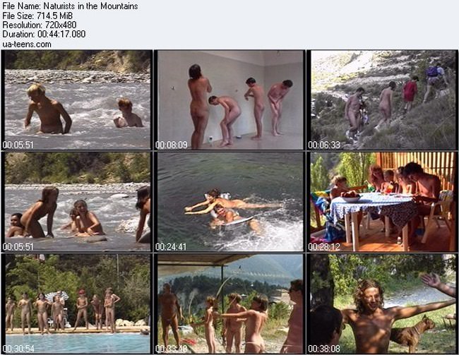 Naturists in the mountains - Nude nudist rest video