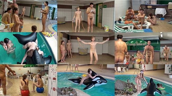 People without clothes video - Kids indoor dolphin ride
