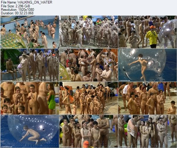 Video with nudists - Walking on water Video with nudists - Walking on water