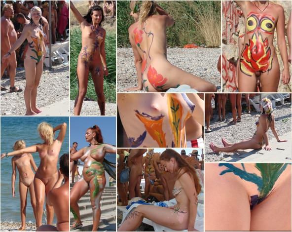 Modern nudists photo PureNudism Neptune day all get ready