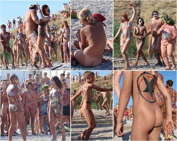 Modern nudists photo PureNudism Neptune day dance shot Modern nudists photo PureNudism Neptune day dance shot